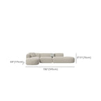 Modern Cream Sofa with Ample Seating