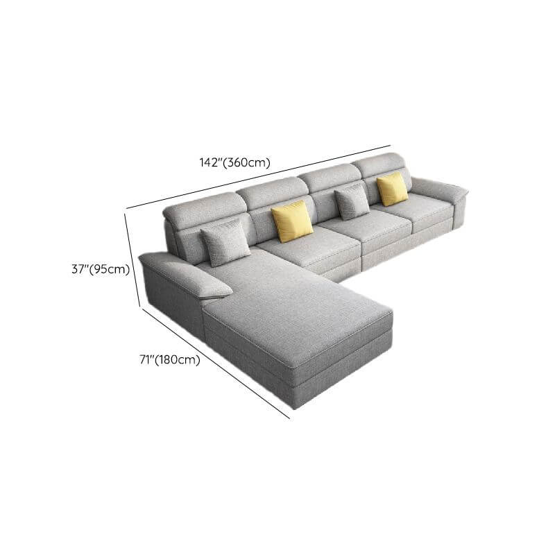 Recessed Arm on Modern Sofa