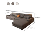 L-Shape Leather Sofa Chaise side view