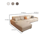 Leather upholstered sofa in modern interior