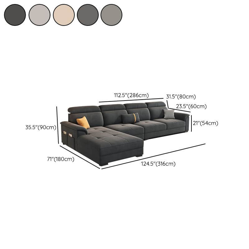 Adjustable Headrest Sofa Recliner