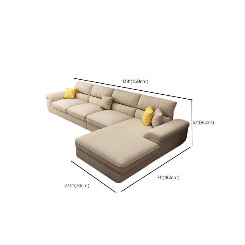 Easily maintainable upholstery of modern sofa