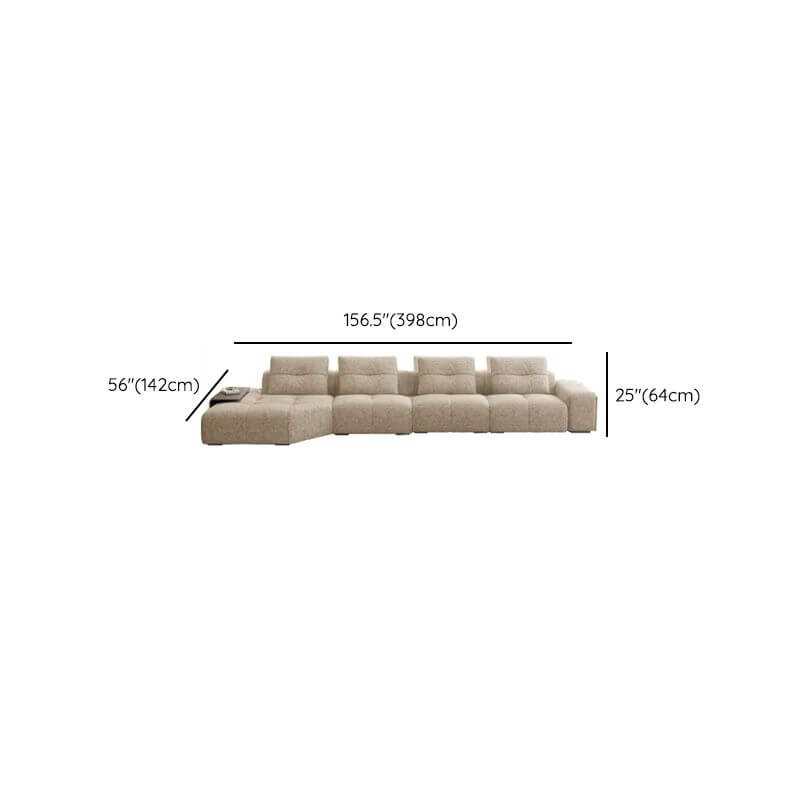 modern L-shape sofa in living room