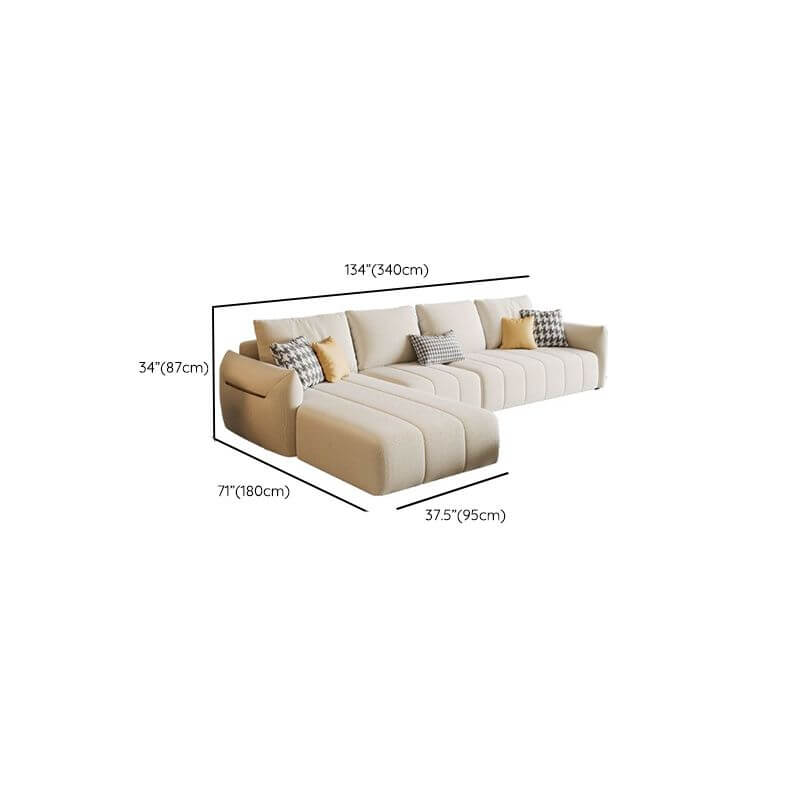 Elegant left-hand facing L-Shape Sofa