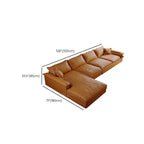 Plush Amber Cushion Sofa