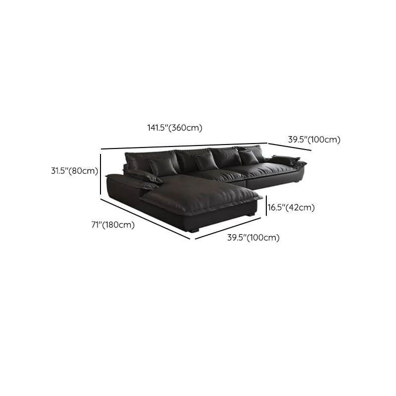 Stylish black upholstery