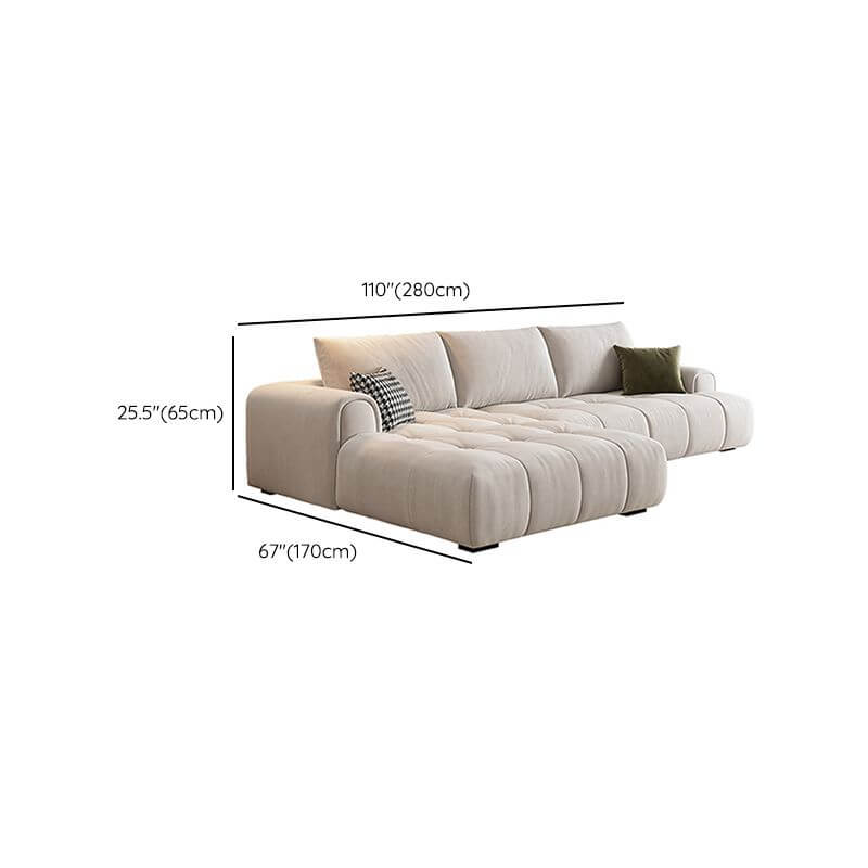 L-Shape Sofa Chaise in living room