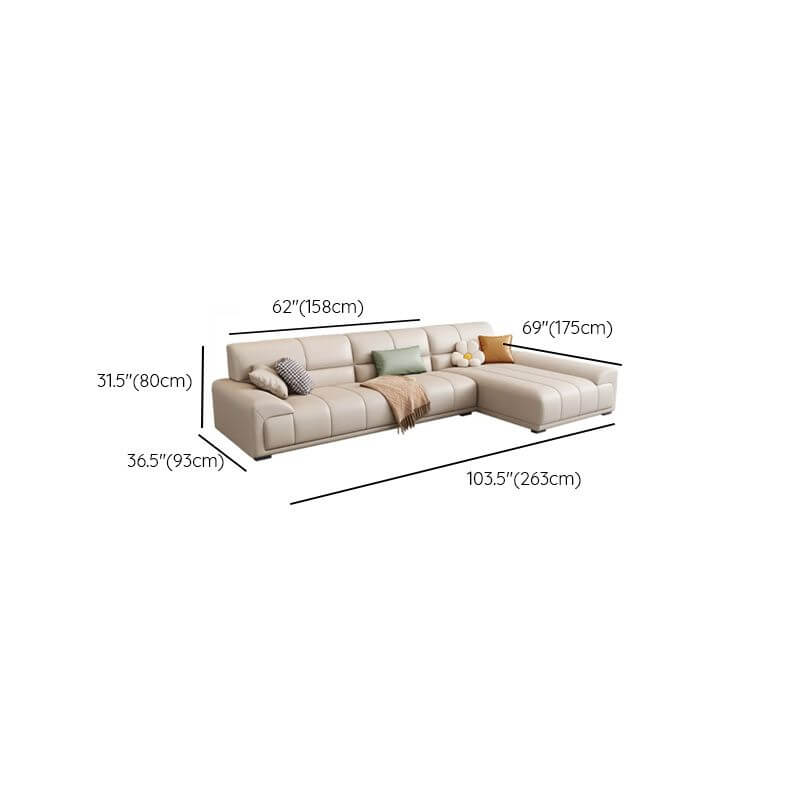 L-Shape Sofa Chaise front view