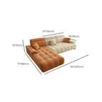 L-Shape Sofa Chaise from the side profile
