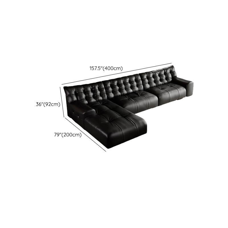 Contemporary sofa design with button-tufting