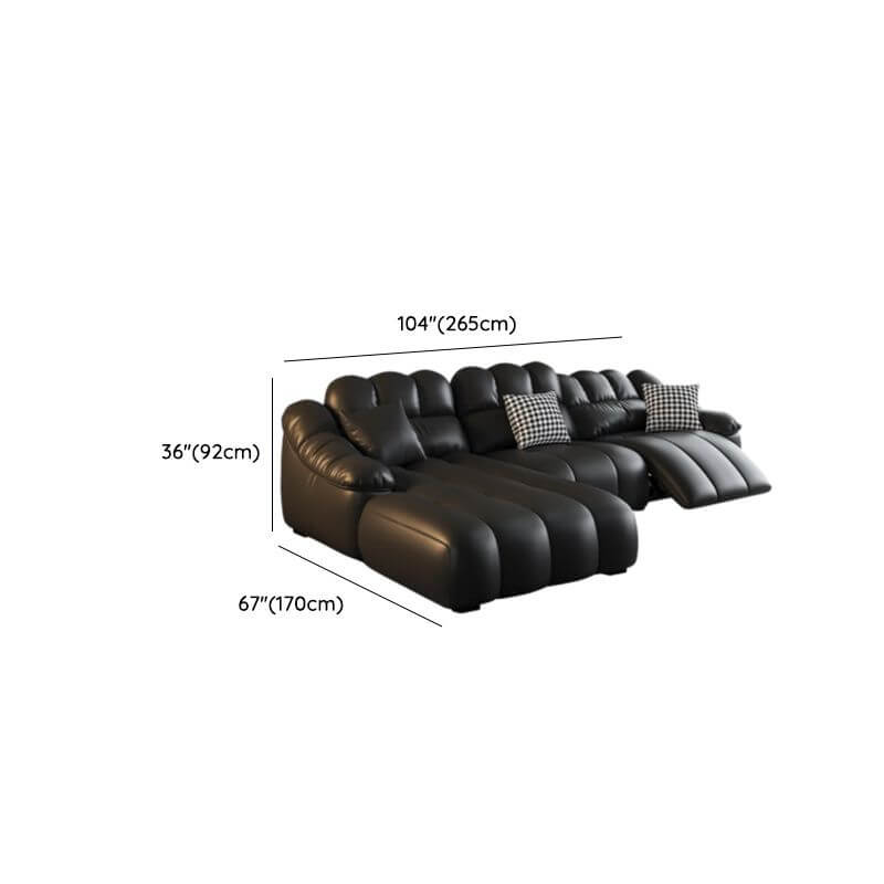 Full View of L-Shape Sofa Chaise Set