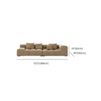 Stylish fabric upholstery of sofa