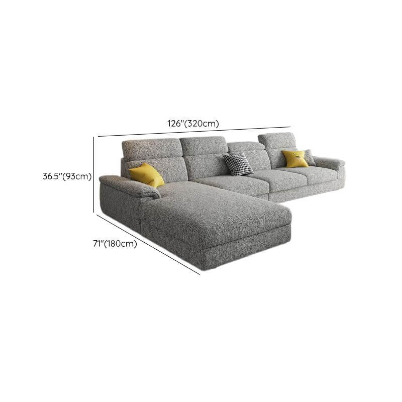 Left-hand facing sofa recliner