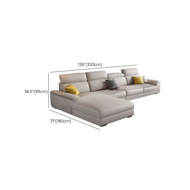 L-Shape Sofa Recliner in living room setting