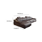 chaise lounge sofa with square arm design