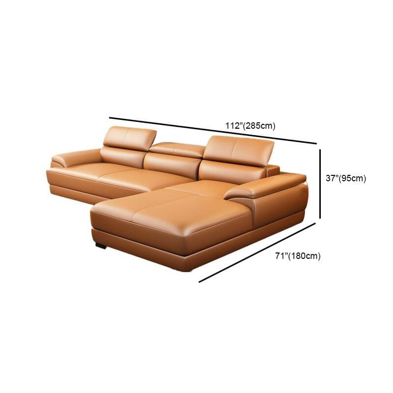 Modern Cocoa Fabric Sofa