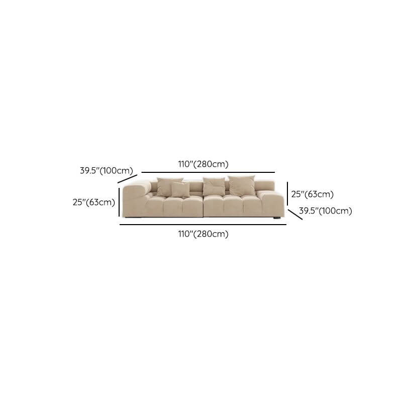 Elegant Straight Corner Sofa