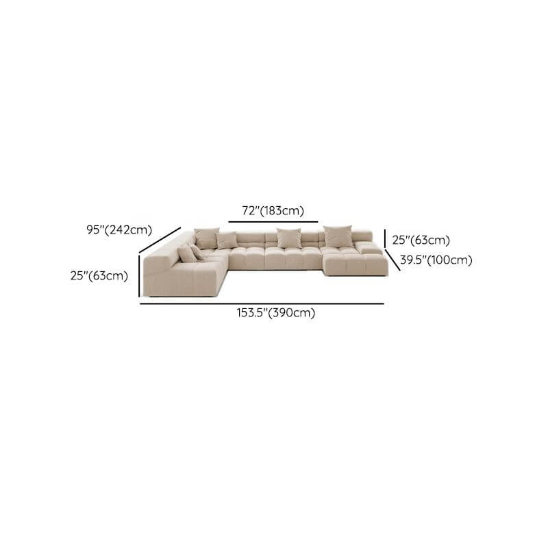 L-Shape Sectional Sofa Tan