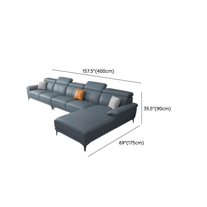 Comfy sofa with chaise lounge