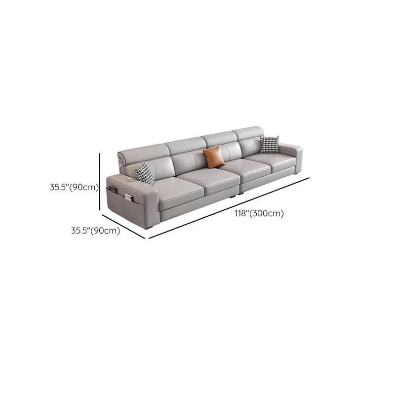 Plush sofa providing relaxation