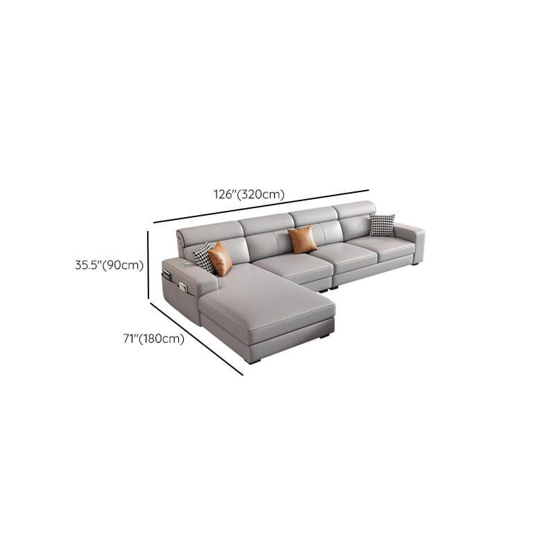 Sofa Chaise with USB port feature