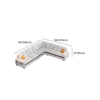 L-Shape Corner Sectional in White