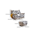 Child-friendly white bean bag chair