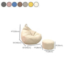 Large indoor bean bag chair in coffee