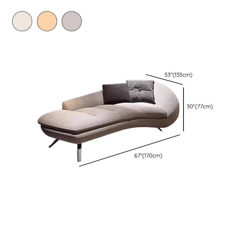 Stylish white chaise lounge for home decor