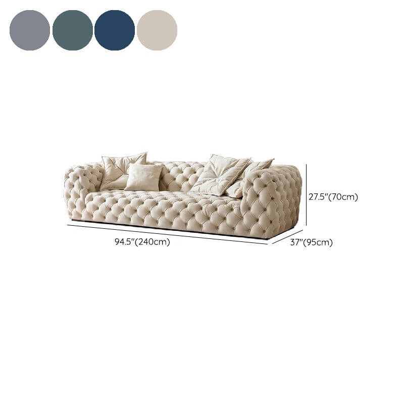 Stylish contemporary sofa with a blend of colors