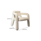 Stylish solid color arm chair design