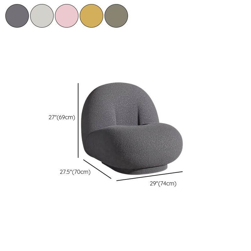 Solid color chair with ergonomic design