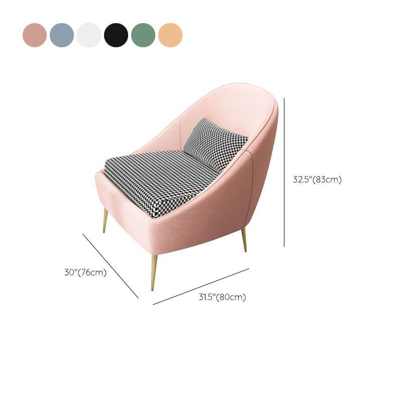 comfortably designed armless chair