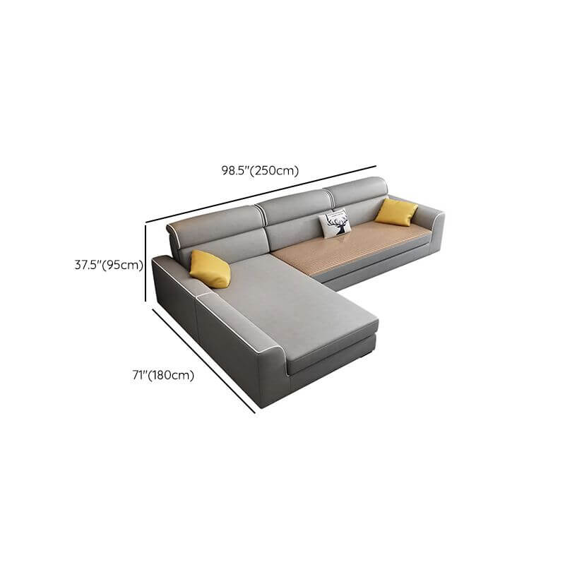 Plush cushions of Nordic style sofa