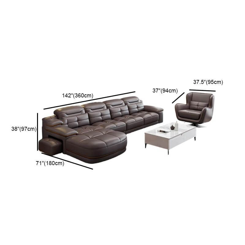 Modern living room with L-Shape sofa