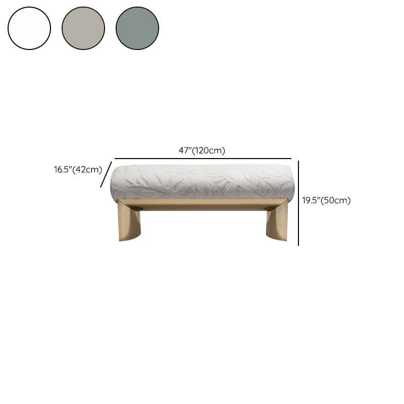 Elegant Green Upholstered Bench