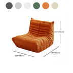 Comfortable bean bag lounger in orange