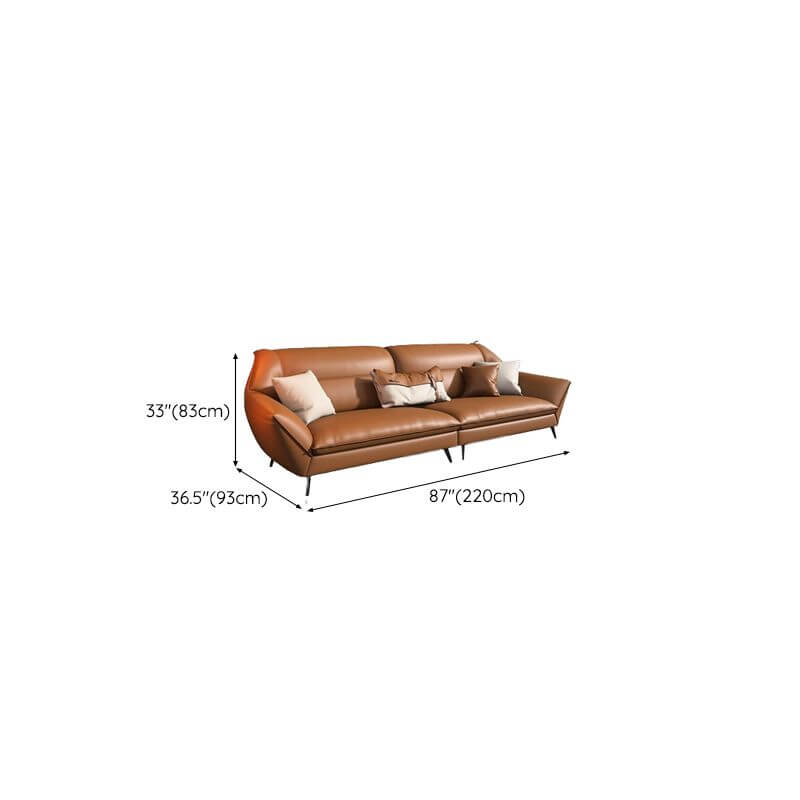 Sectional Sofa with Cozy Throw Pillows