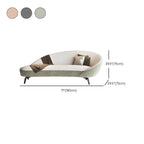 Left-arm chaise lounge in solid color with black legs