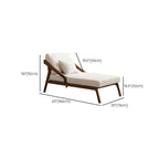 Elegant white linen blend lounge chair