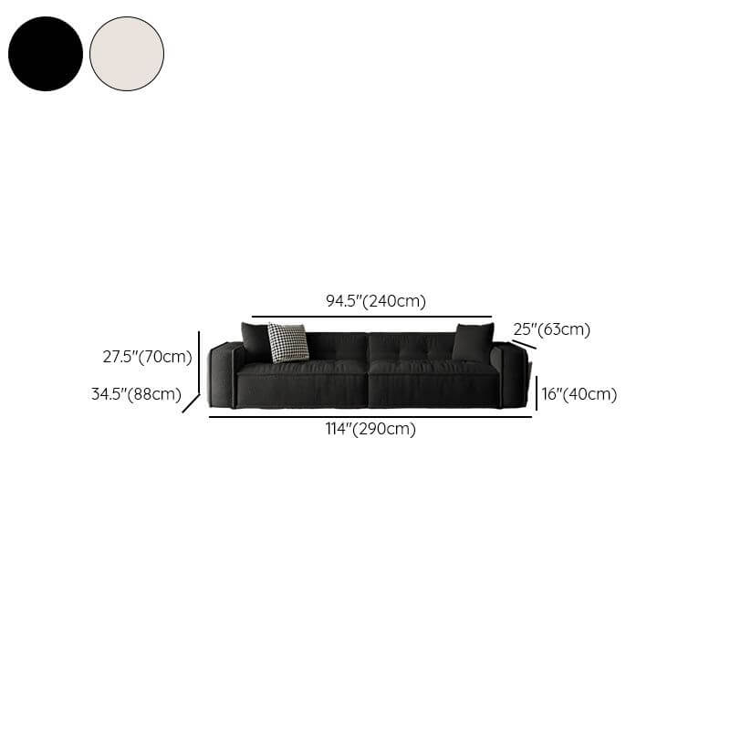 Elegant off-white loveseat in modern decor