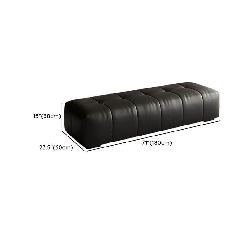 Luxury leather ottoman in a sleek design