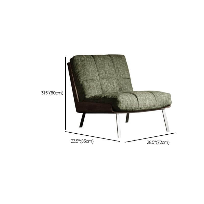 Minimalist Sage Arm Chair stylish angle