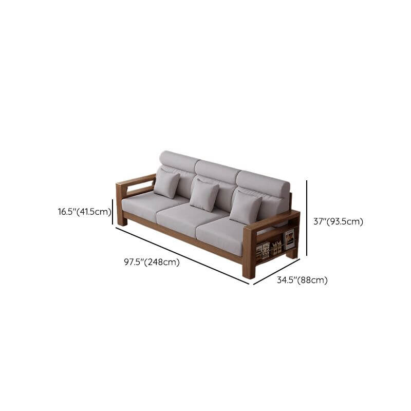 Comfortable ottoman included with sofa