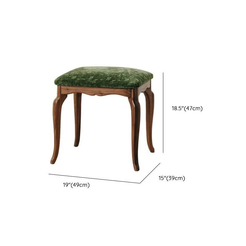 Versatile upholstery stool in stylish finish