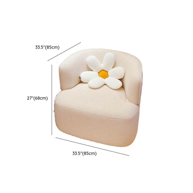 Arm chair with arched back design