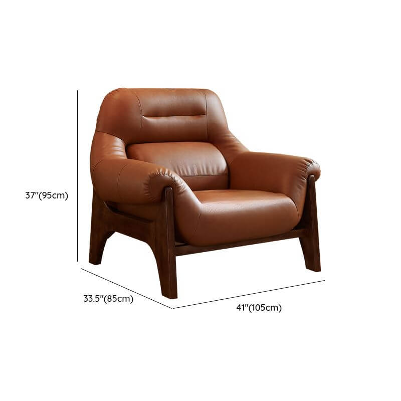 Versatile modern chair in cocoa hue