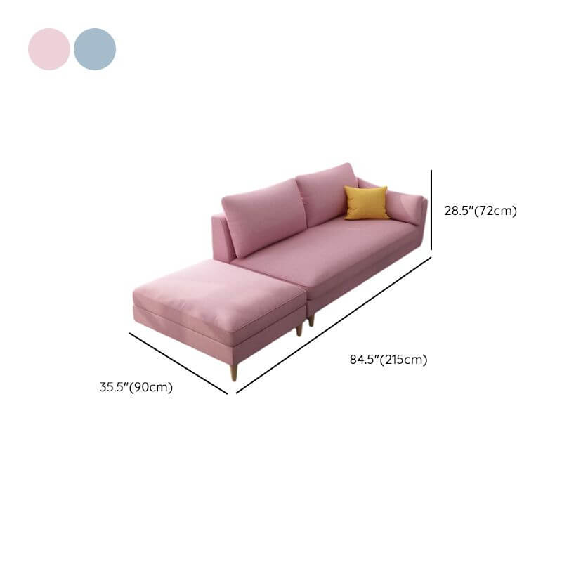 Comfortable seating arrangement with chaise bench