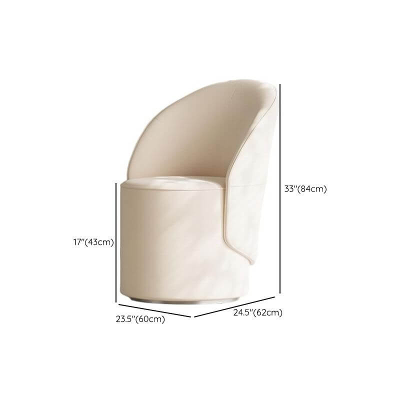 Elegant grey upholstered vanity stool