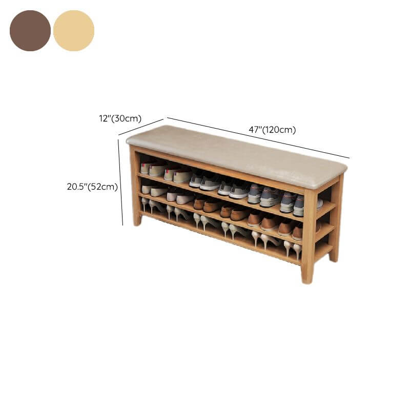 Sleek modern design shoe bench